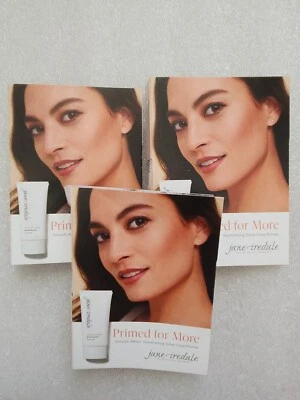 3 imprimación facial Jane Iredale preparada para más brillo iluminador 0,24 fl oz cada una Foto 1 de 4