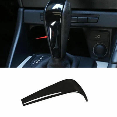For BMW X1 E84 2010-2013 Bright Black Middle Console Gear Shift Knob Cover Trim - Изображение 1 из 4