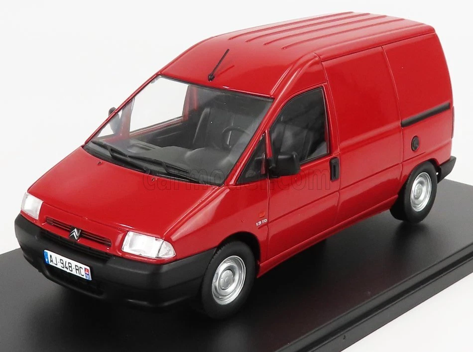 MODELLINO FURGONE STATICO HACHETTE CITROEN JUMPY VAN FIAT SCUDO 1995 ROSSO 1/24 - Immagine 1 di 3