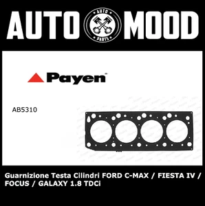 Guarnizione Testa Cilindri PAYEN  AB5310 FORD C-MAX  FIESTA IV  FOCUS   GALAXY - Foto 1 di 1