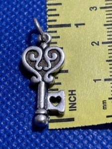 James Avery Schlüssel zu meinem Herzen Charm Sterlingsilber - Bild 1 von 3