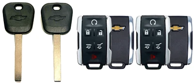 Juego de 2 llaves B119 + mando a distancia para Chevrolet Suburban Tahoe 2015-2018 M3N32337100 Foto 1 de 4