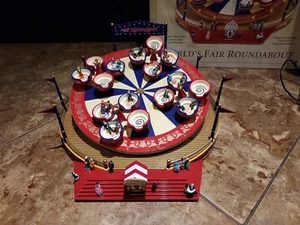 Mr. Christmas Gold Label World’s Roundabout Fair Cups Amusement Park Ride - Picture 1 of 11