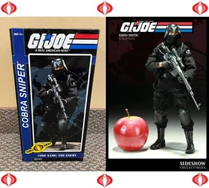 2010 GI JOE Cobra Sniper Sideshow 12" Figure 1/6 Rare Trooper classified MIB New - Picture 1 of 15