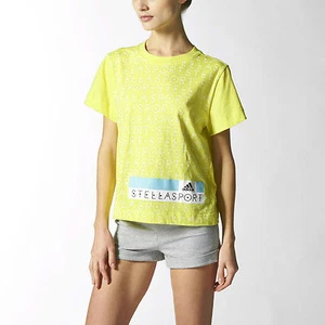 ADIDAS StellaSport S20651 Boxy Organic Cotton Tee Yellow Zest ( S ) - Picture 1 of 3