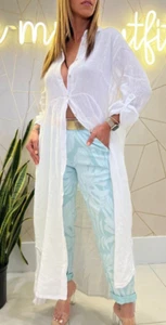 Vestido 100% lino, hecho en Italia - Imagen 1 de 4