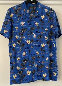 CAMISA PRIMARK SANTA CLAUS FELIZ NAVIDAD HOMBRE TALLA 2XL NUEVA CON ETIQUETAS REGALO NAVIDAD NUEVA AZUL - Imagen 1 de 12