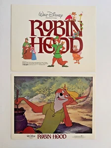 WALT DISNEY'S ROBINHOOD MOVIE LOT OF 8 LOBBY CARDS 11X14 IN. includes TITLE CARD - Picture 1 of 5