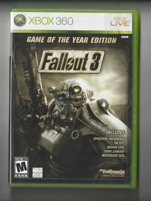 Fallout 3  Game of the Year Edition Microsoft Xbox 360 2-DISCS MANUAL INCLUDED - Image 1 of 4