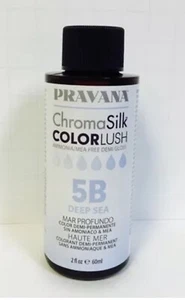 PRAVANA CHROMASILK COLOR LUSH COLORLUSH DEMI GLOSS - 2oz 5B DEEP SEA - Picture 1 of 1