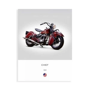 Stampa su Tela su Carta Poster o Quadro Rogan Mark Indian Chief 1941 - Picture 1 of 2