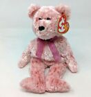NWT VTG 2002 Ty Beanie Baby Smitten Valentines Pink Bear Beanbag Plush Toy BB21