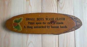 Old Vintage Wooden Wall Hanging with Quotes - Picture 1 of 2