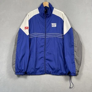 New York Giants NFL Reebok Jacket Men’s XL Blue Windbreaker Football Lightweight - Picture 1 of 13