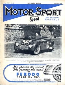 MOTOR SPORT magazine February 1948 VERY GOOD CONDITION - Picture 1 of 1