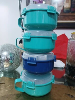 Sistema 1112ZS Microondas Desayuno Cuenco Redondo Microondas Contenedor con Tapa 850 Foto 1 de 4