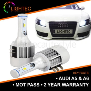 2X CANBUS AUDI A5 A6 H15 72W LED DRL HIGH BEAM BULBS PURE XENON WHITE 6000K UK - Picture 1 of 4