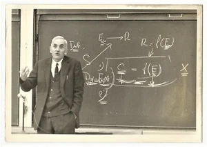 PORTRAIT OF A PROFESSOR AND HIS EQUATION - Picture 1 of 2