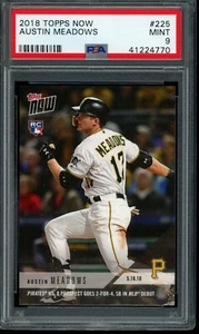 2018 Topps Now #225 Austin Meadows PSA 9 Mint RC Rookie Card 41224770 - Picture 1 of 2