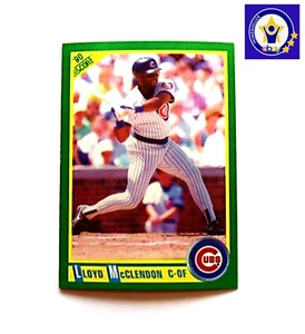 1990 tarjeta de béisbol Lloyd McClendon 1990 puntaje receptor/fuera del campo de los Cachorros de Chicago - Imagen 1 de 2