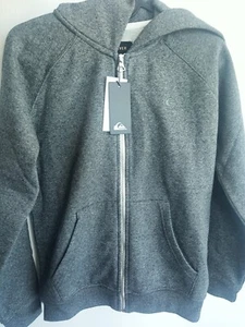Quicksilver Everyday zip up hoodie jacket Boys Sz M 12 Play Surf Skater School - Picture 1 of 12