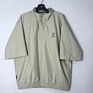 Ashworth Jacket Men Large 1/4 Zip Short Sleeve Windbreaker Golf Weather Systems - Picture 1 of 7