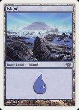 Island (#335) - Foil 8th Edition MP MTG