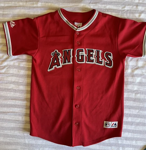 Vintage Majestic Genuine Los Angeles Anaheim Angels Kids  Guerrero Large Jersey Cover