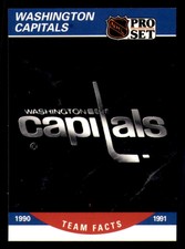1990-91 Pro Set Hockey Team Set - Washington Capitals