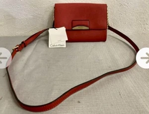 Calvin Klein Connie Mini Red Crossbody Bag Handbag New $148.00 - Picture 1 of 9