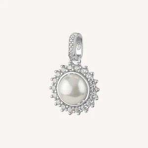 BROSWAY FANCY CHARM CIONDOLO CON PERLA E GIRO DI ZIRCONI IN ARGENTO 925 FIW133 - Foto 1 di 7
