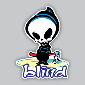 Blind Skateboards Vinyl Aufkleber/Aufkleber - Sensensenmann - Räder - Skate - Deck - Hardware - Bild 1 von 2