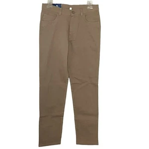 Boys Izod Uniform Pants Size 18 Tan 5 Pocket, Adjustable Waist, Reinforced Knee - Picture 1 of 5