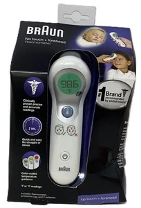 Braun NTF3000us No Touch Forehead Thermometer Color Code Temp Guidance Multi-Use - Picture 1 of 5