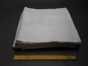 Lot 6 anciennes serviettes de table en coton initiales brodées monogramme - Imagen 1 de 1
