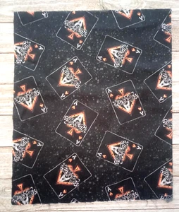 Aerosmith Ace Of Spades Card Sewing Fabric Crafting Length Piece 9" x 11.5" New - Picture 1 of 2