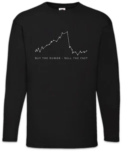 Buy The Rumor Sell The Fact Men Long Sleeve T-Shirt Investment Banker Trader - Picture 1 of 1