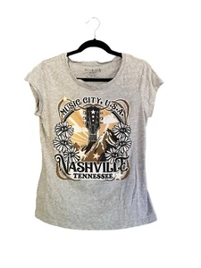 Wound Up Womens Gray T shirt XL 15-17 Nashville Tennessee graphic print - Picture 1 of 4