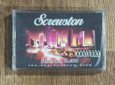 Screwston November 16 2000 The Day Houston Died Tape Cassette Dope house Sealed - Image 1 of 2