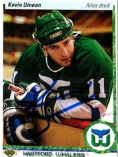 1990-91 NHL Autographed Card Signed Batch 2 Kevin Dineen Hartford Whalers #266