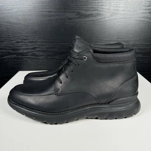 NEU MIT KARTON - Rockport TMS Apron Chukka Stiefel schwarz Leder - Herren 13 M - Bild 1 von 19