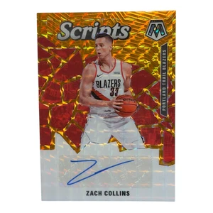 Panini Mosaic Zach Collins Rookie Scripts Orange Prizm #SC-ZCL 2019-20 - Imagen 1 de 2