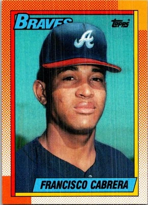 1990 Topps #254 Francisco Cabrera - Image 1 of 2
