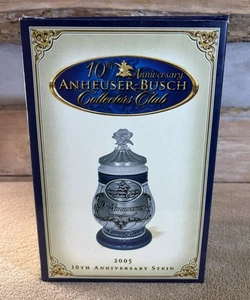 Budweiser Anheuser-Busch CB32 2005 Member's Club Stein firmato nuovo con scatola - Foto 1 di 15