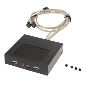 Computer Fall 2x USB Dual Audio Stecker Diskettenlaufwerk Audio Front Panel Hub - Afbeelding 1 van 6