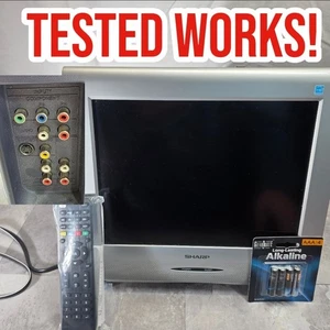 Sharp 13” LIQUID CRYSTAL TV W New Remote  LC-13AV6U Retro Gaming TESTED WORKING - Picture 1 of 10
