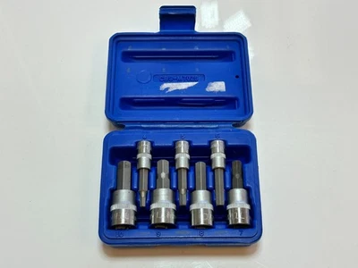 NEW Cornwell Tools CBS-M702S 7pc 1/4” & 3/8” Drive Metric Hex Bit Socket Set, S2 - Image 1 of 4