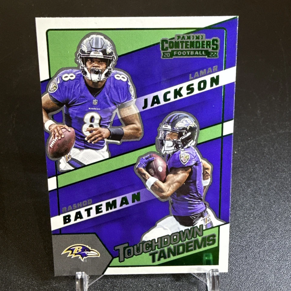 2022 Panini Contenders - Touchdown Tandems Lamar Jackson, Rashod Bateman... - Image 1 of 1