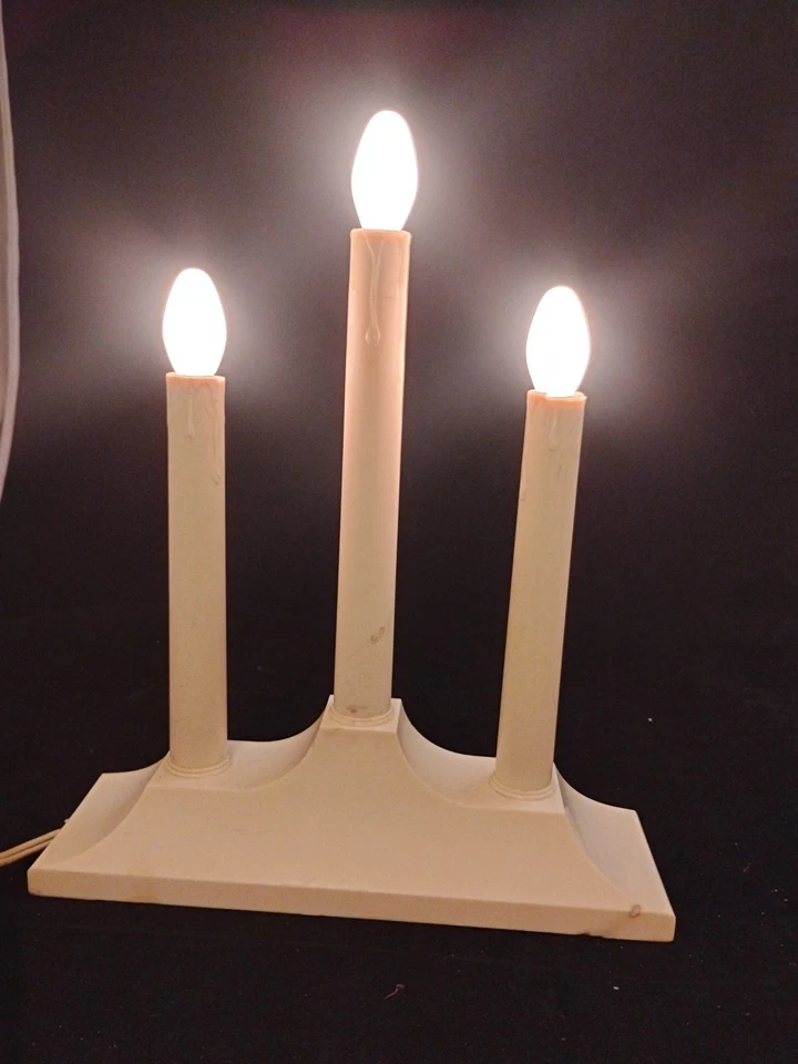  Electric Candolier, 3 Light, White Bulbs — 第 1/1 张图片