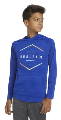 Hurley Youth 轻便连帽衫 H20-DRI 蓝色男孩 XS 码 (5/6) 全新带标签 — 第 1/4 张图片